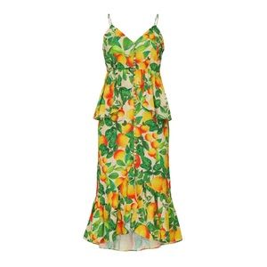 Farm Rio Sand Linen Midi Dress